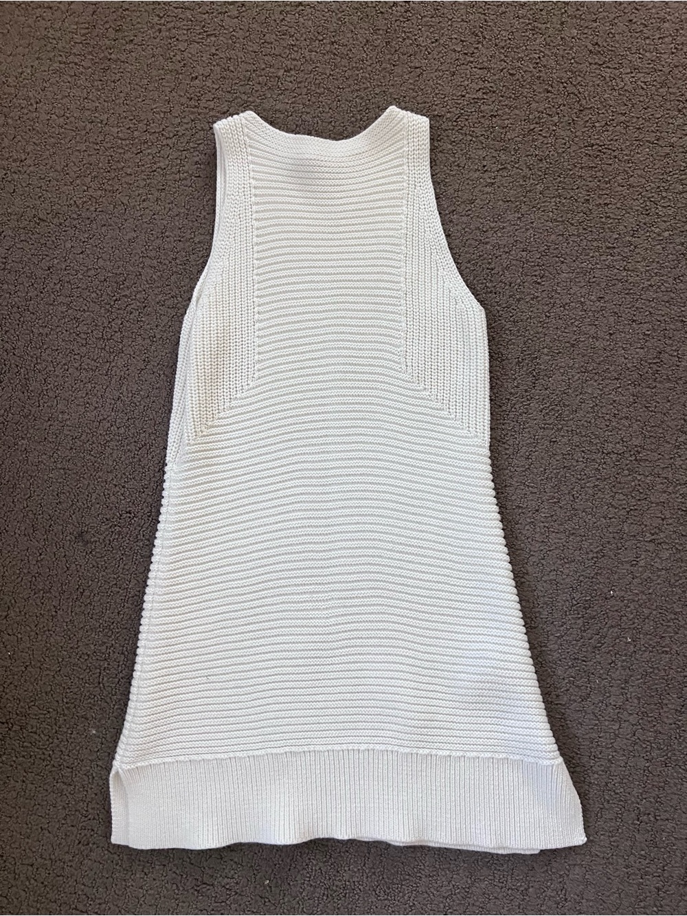 AllSaints Cream Knit Tank Top